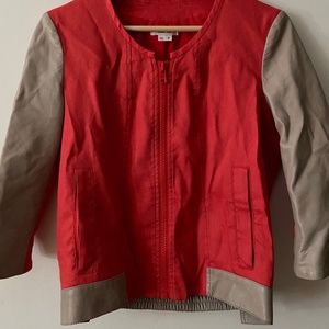 Helmut Lang Leather & Linen Jacket